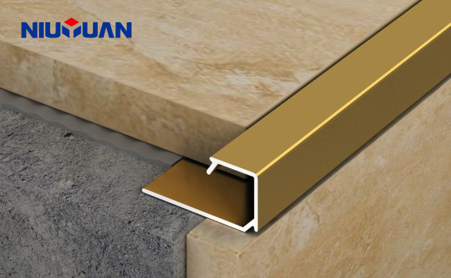 Quadratische Aluminiumkanten für Fliesenbeläge