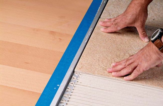 how to install tile edge trim