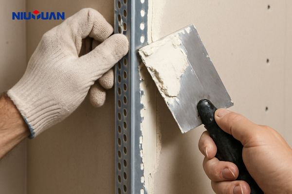 metal drywall corner bead installation