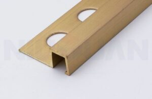 brass square edge tile trim